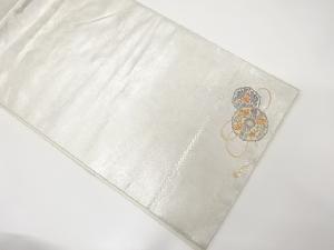 漆金泥本螺鈿障壁の図織出し袋帯